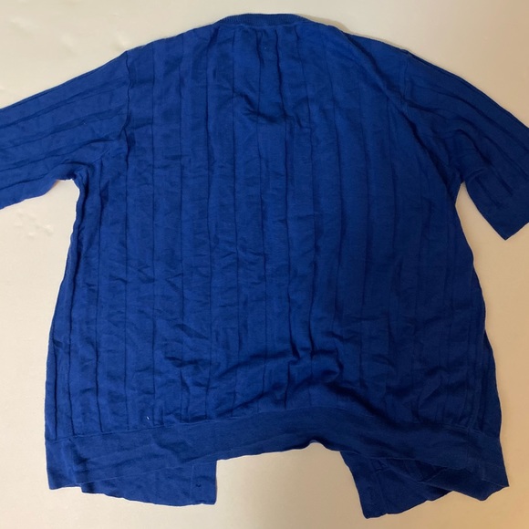 Vera Wang Blue Bow Cardigan - Picture 8 of 9